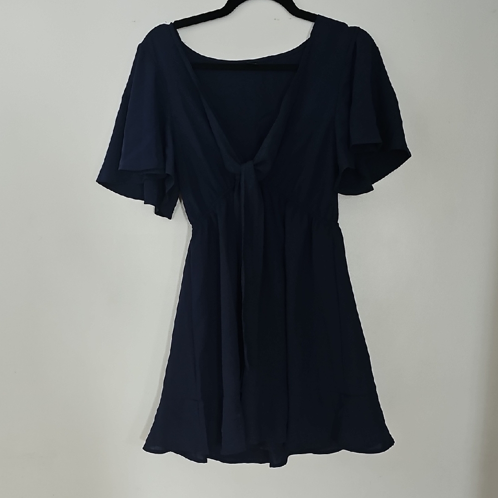 SHEIN Navy Blue Mini Dress